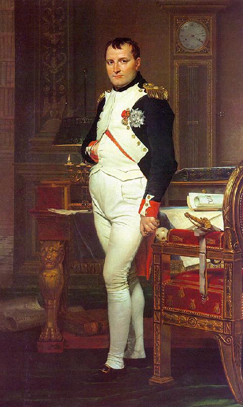 Jacques-Louis  David Napoleon in his Study